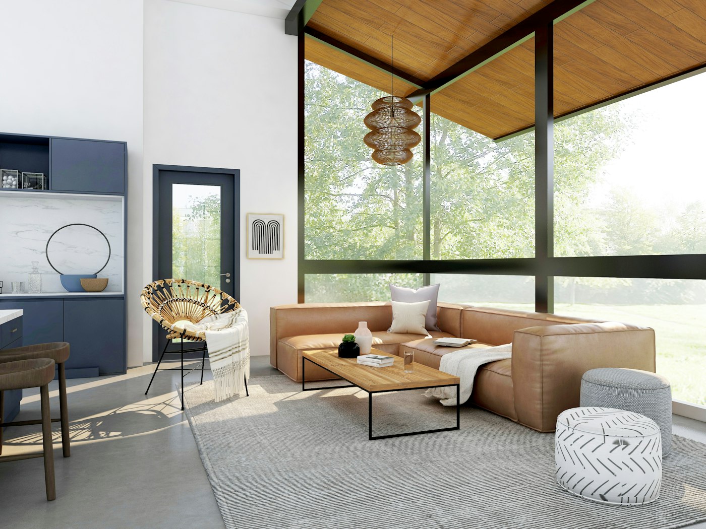 Professional cleaner preparing a bright living space