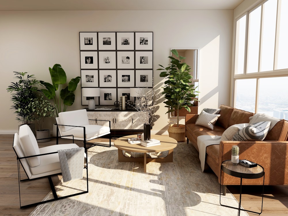 Light-filled living room